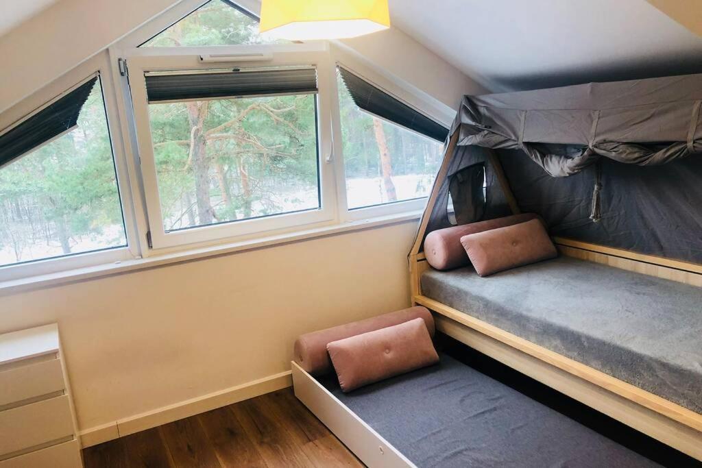 דירות אוגוסטוב Dwupoziomowy Apartament Nad Jeziorem W Lesie מראה חיצוני תמונה