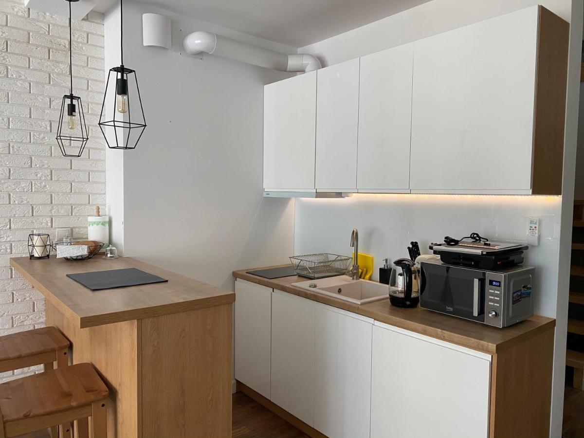 דירות אוגוסטוב Dwupoziomowy Apartament Nad Jeziorem W Lesie מראה חיצוני תמונה